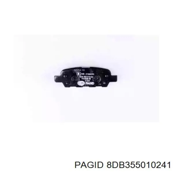 Купити 8DB355010241 HELLA-PAGID Задні колодки
