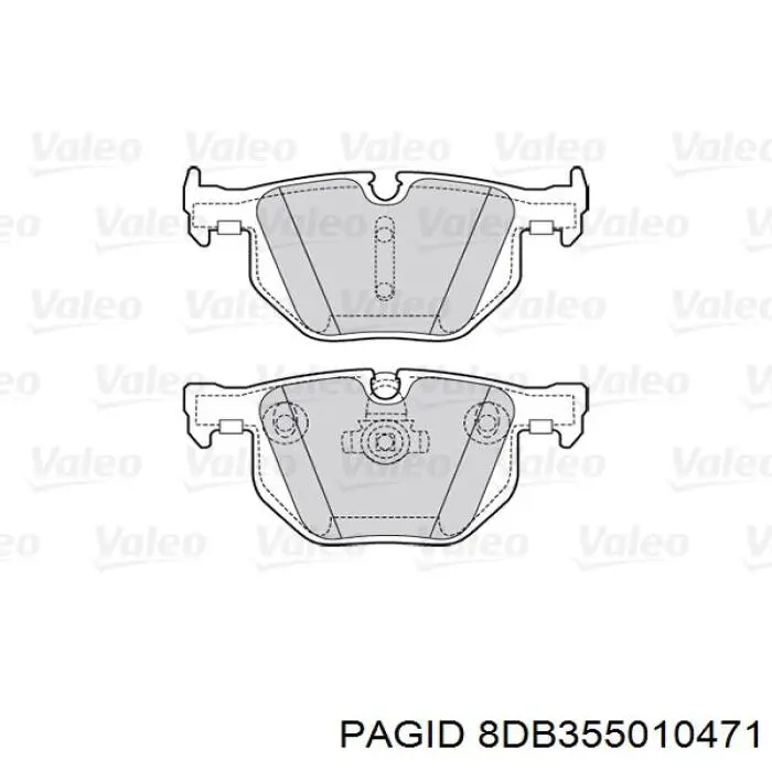 Задні гальмівні колодки HELLA-PAGID 8DB355010471 ціна, від 31.47 USD