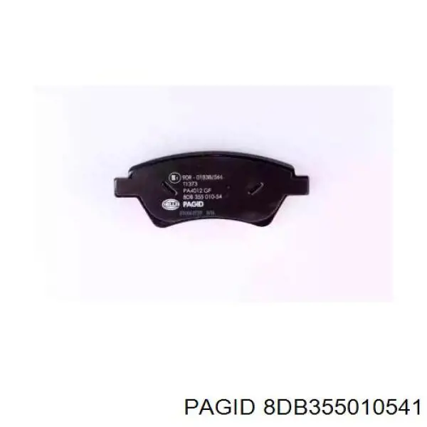 8DB355010541 HELLA-PAGID колодки гальмівні передні, дискові