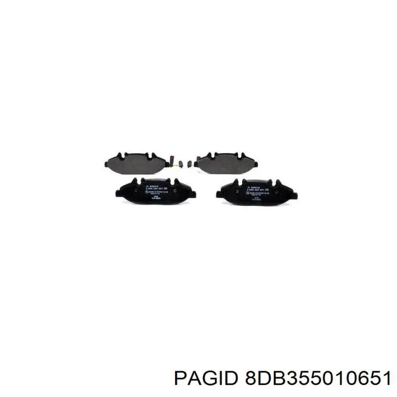 Тормозні колодки HELLA-PAGID 8DB355010651