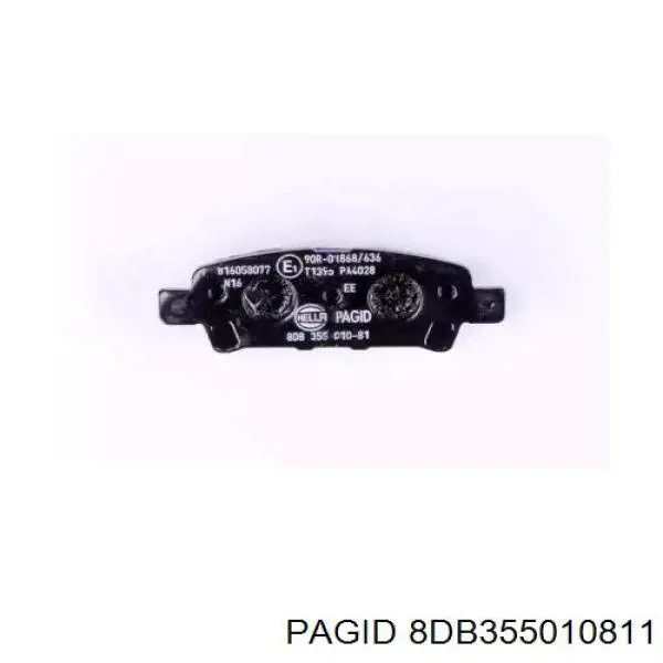 8DB355010811 HELLA-PAGID колодки гальмові задні, дискові