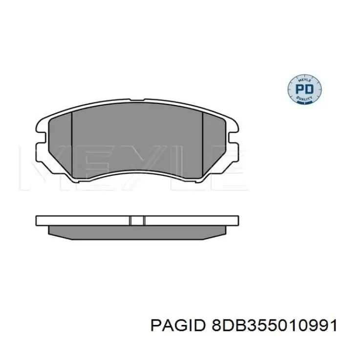 Передні тормозні колодки 8DB355010991 HELLA-PAGID