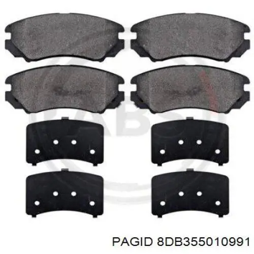 8DB355010991 HELLA-PAGID Передні гальмівні колодки