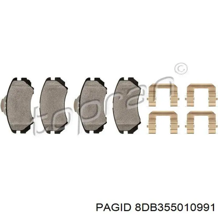 Гальмівні колодки HELLA-PAGID 8DB355010991 ціна, від 17.17 USD