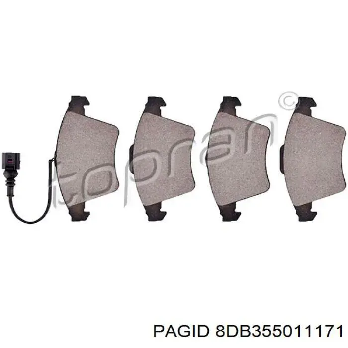 Тормозні колодки HELLA-PAGID 8DB355011171