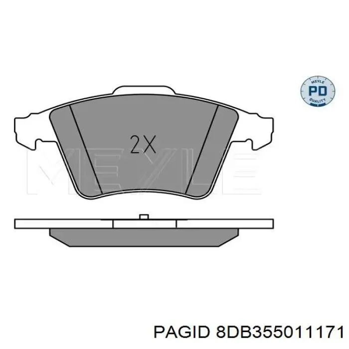 Гальмівні колодки HELLA-PAGID 8DB355011171 ціна, від 32.43 USD