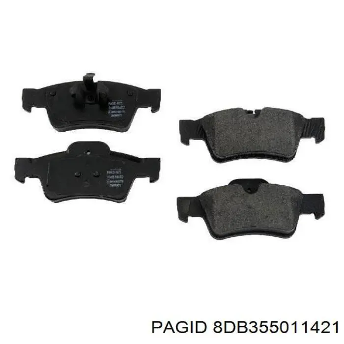 Задні гальмівні колодки HELLA-PAGID 8DB355011421 ціна, від 56.94 USD