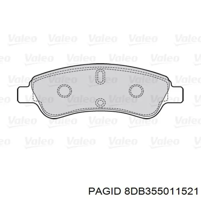 Тормозні колодки HELLA-PAGID 8DB355011521