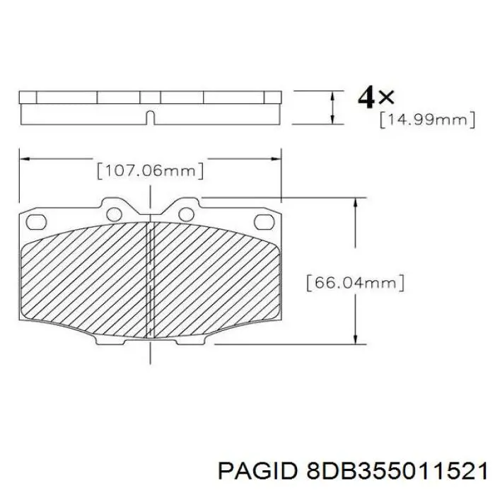Гальмівні колодки HELLA-PAGID 8DB355011521 ціна, від 21.54 USD