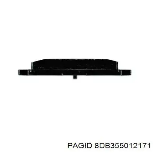 Колодки гальмові задні, дискові 8DB355012171 HELLA-PAGID