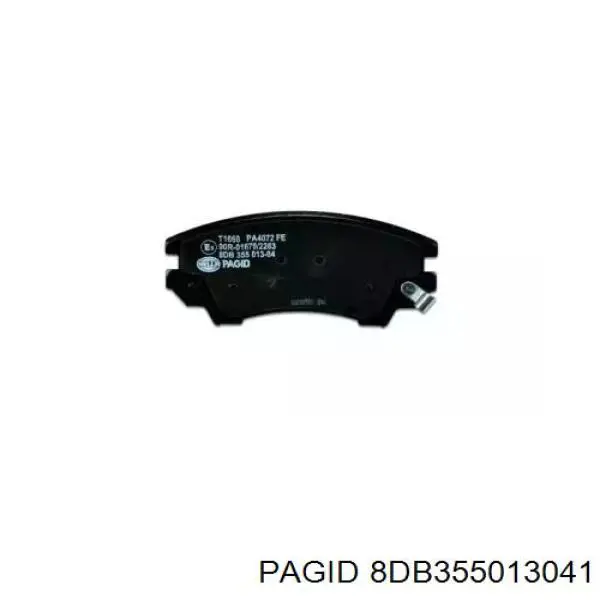 Гальмівні колодки HELLA-PAGID 8DB355013041 ціна, від 36.31 USD