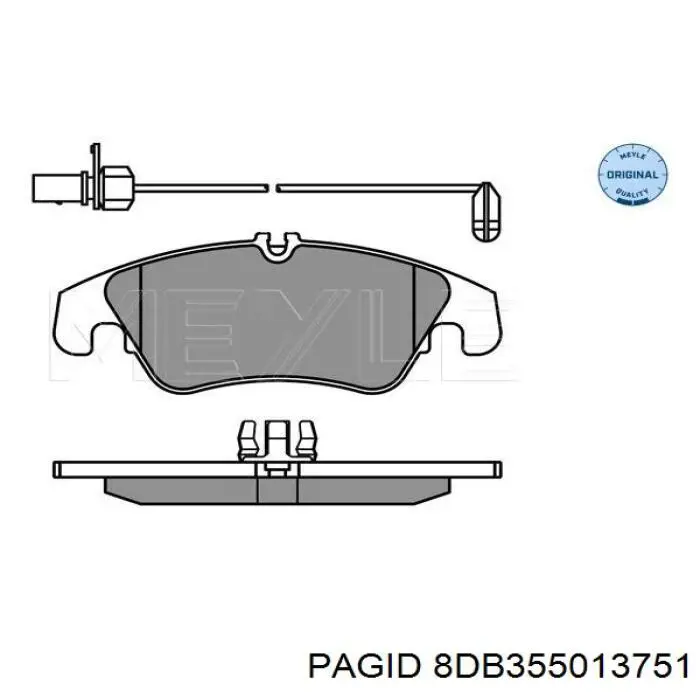 Тормозні колодки HELLA-PAGID 8DB355013751