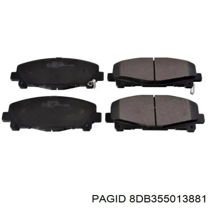 Тормозні колодки HELLA-PAGID 8DB355013881
