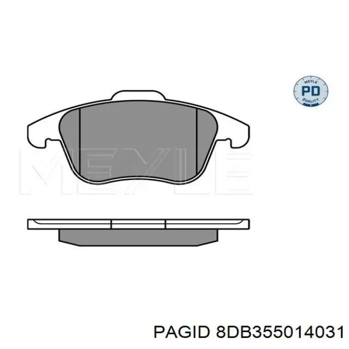 Тормозні колодки HELLA-PAGID 8DB355014031