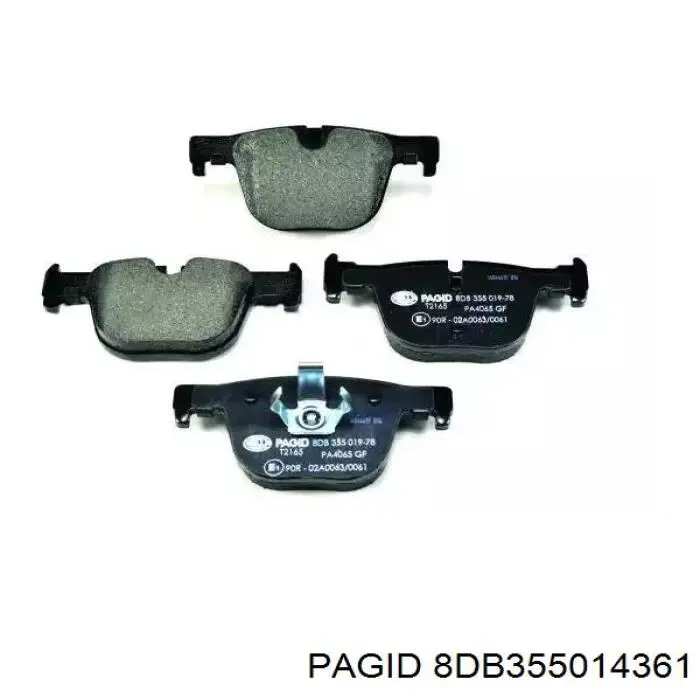 Задні дискові колодки HELLA-PAGID 8DB355014361