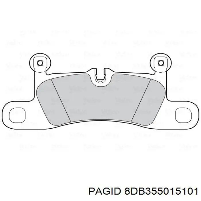Задні гальмівні колодки HELLA-PAGID 8DB355015101 ціна, від 92.06 USD