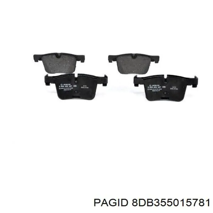 Купити 8DB355015781 HELLA-PAGID Колодки гальмівні передні, дискові