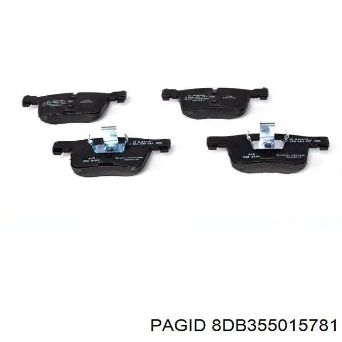 Передні тормозні колодки 8DB355015781 HELLA-PAGID