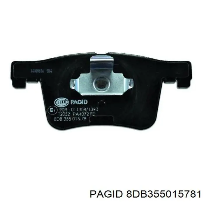 8DB355015781 HELLA-PAGID Передні гальмівні колодки