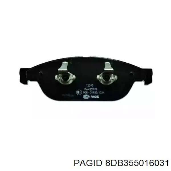 Колодки гальмівні передні, дискові 8DB355016031 HELLA-PAGID