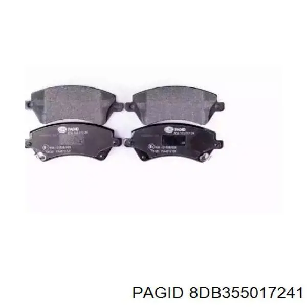 Передні тормозні колодки 8DB355017241 HELLA-PAGID