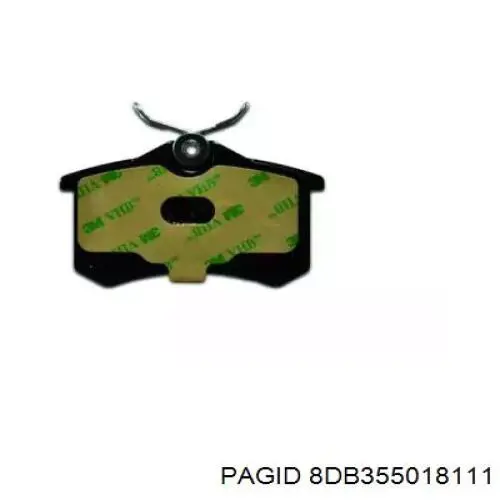 Купити 8DB355018111 HELLA-PAGID Задні колодки