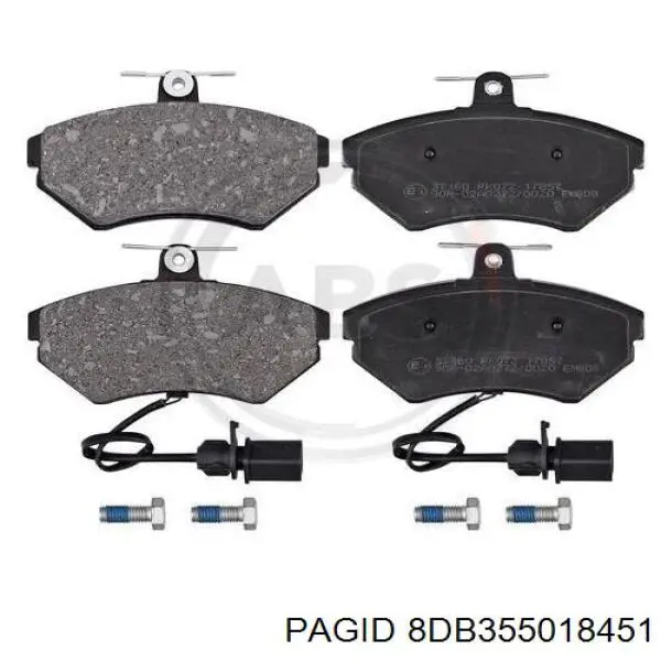 Купити 8DB355018451 HELLA-PAGID Колодки гальмівні передні, дискові