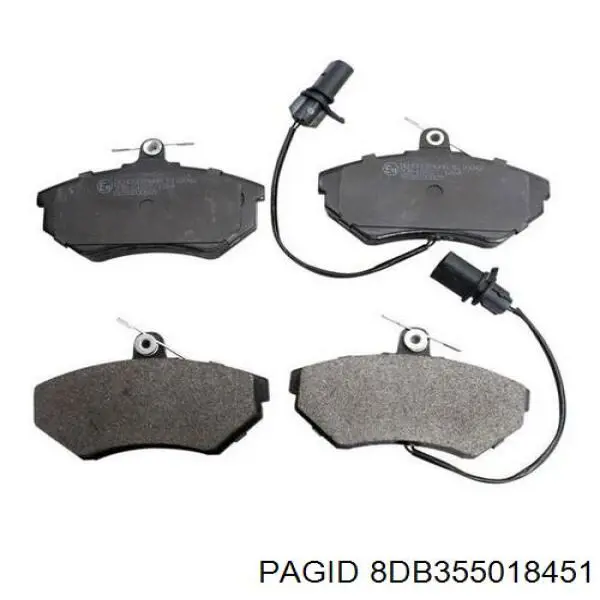 Передні тормозні колодки 8DB355018451 HELLA-PAGID
