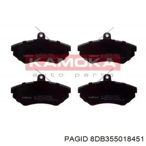 Купити 8DB355018451 HELLA-PAGID Колодки гальмівні передні, дискові