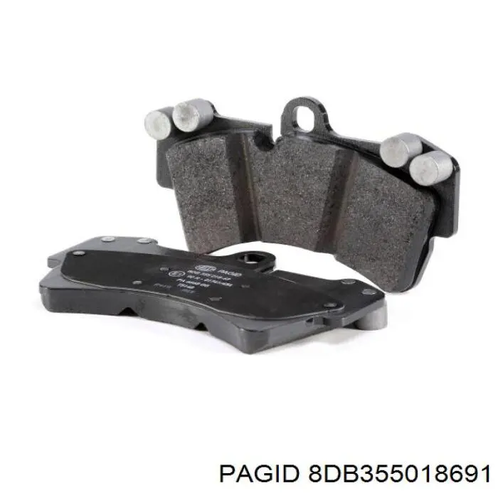 Купити 8DB355018691 HELLA-PAGID Колодки гальмівні передні, дискові