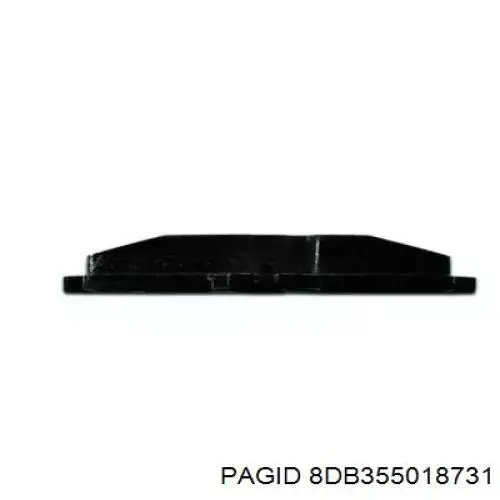 Купити 8DB355018731 HELLA-PAGID Колодки гальмівні передні, дискові