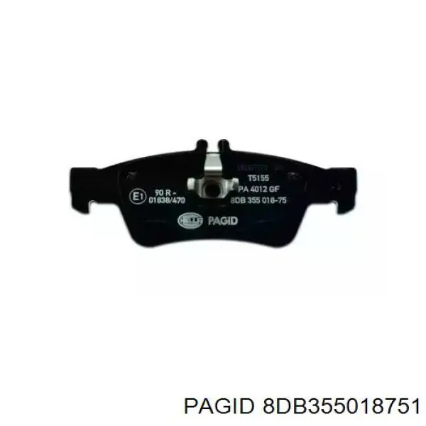 Задні гальмівні колодки HELLA-PAGID 8DB355018751 ціна, від 28.20 USD
