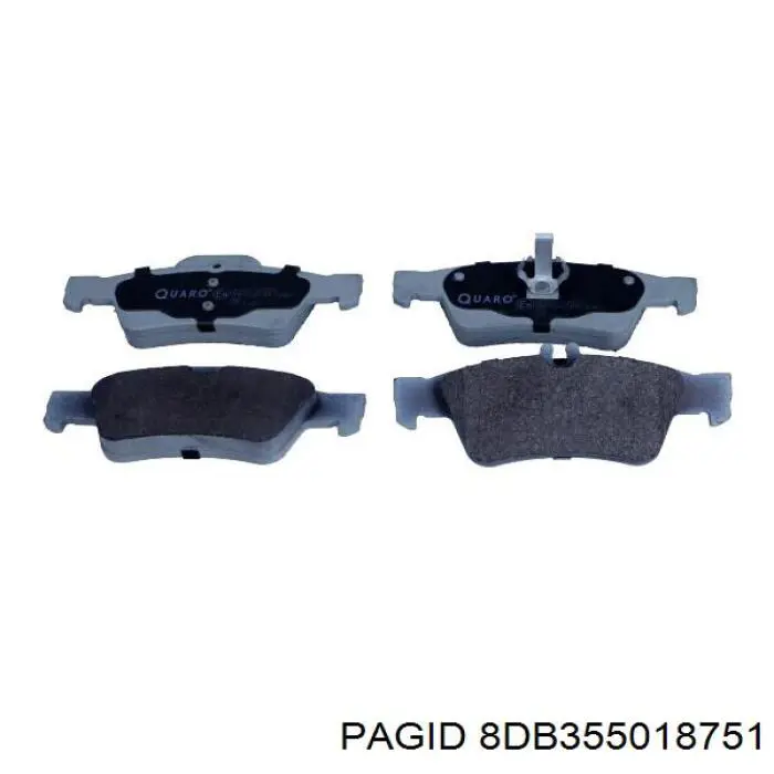 Задні гальмівні колодки HELLA-PAGID 8DB355018751 ціна, від 28.20 USD