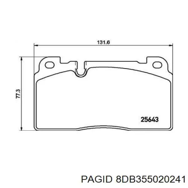 Гальмівні колодки HELLA-PAGID 8DB355020241 ціна, від 69.68 USD
