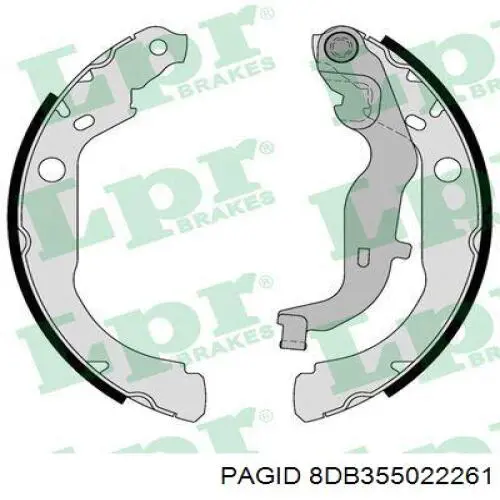 Колодки гальмові задні, барабанні 8DB355022261 HELLA-PAGID