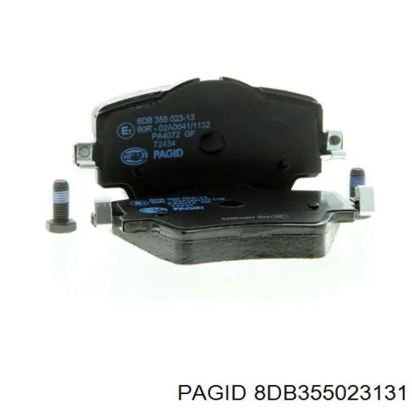 Купити 8DB355023131 HELLA-PAGID Колодки гальмівні передні, дискові