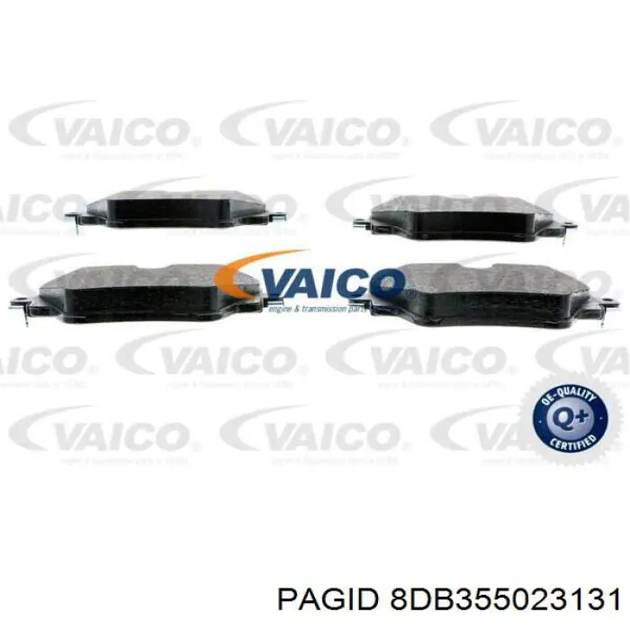 8DB355023131 HELLA-PAGID Передні гальмівні колодки