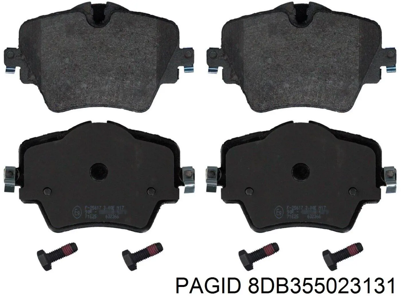 Передні тормозні колодки 8DB355023131 HELLA-PAGID