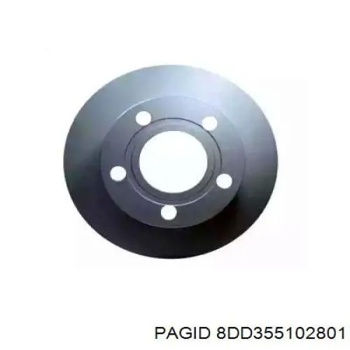 8DD355102801 HELLA-PAGID диск гальмівний задній
