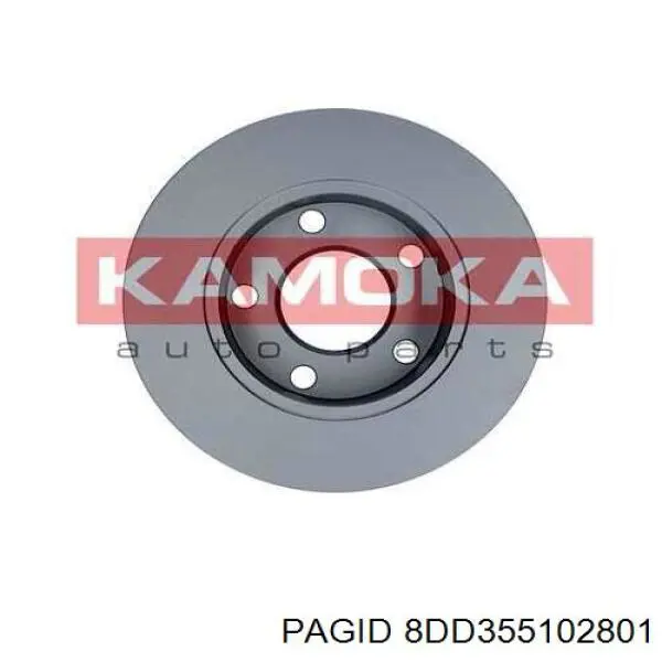 8DD355102801 HELLA-PAGID Дискові гальма