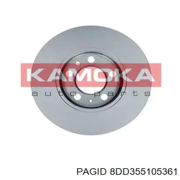 Гальмівні диски передні 8DD355105361 HELLA-PAGID