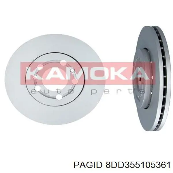 Купити 8DD355105361 HELLA-PAGID Ротор гальмівний