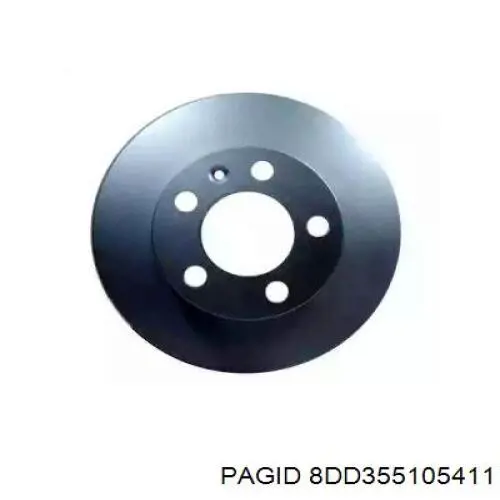8DD355105411 HELLA-PAGID диск гальмівний задній