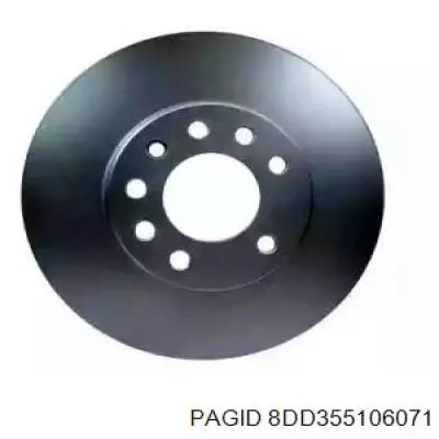 8DD355106071 HELLA-PAGID диск гальмівний передній