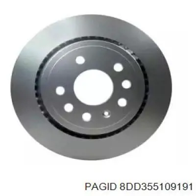 8DD355109191 HELLA-PAGID диск гальмівний задній