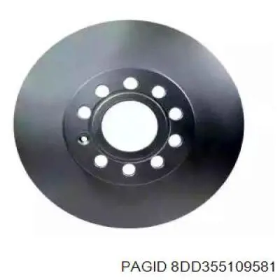 8DD355109581 HELLA-PAGID диск гальмівний передній