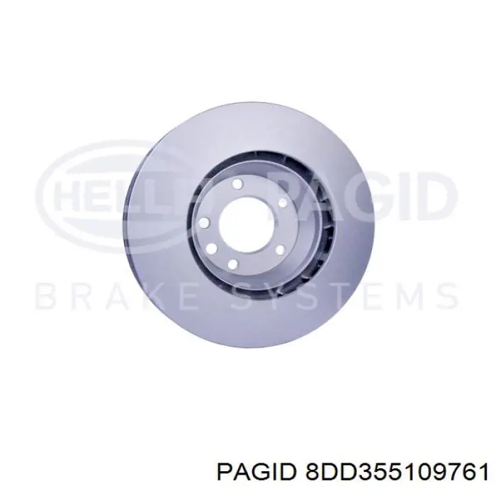 8DD355109761 HELLA-PAGID диск гальмівний передній