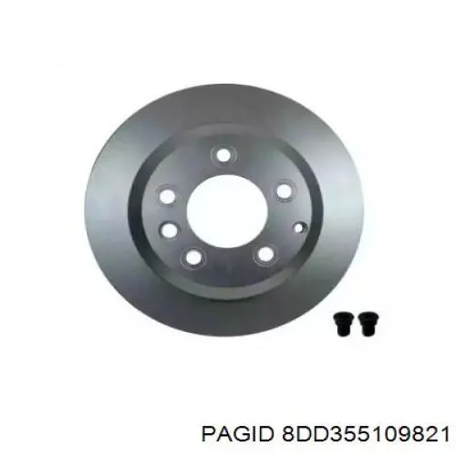 8DD355109821 HELLA-PAGID диск гальмівний задній