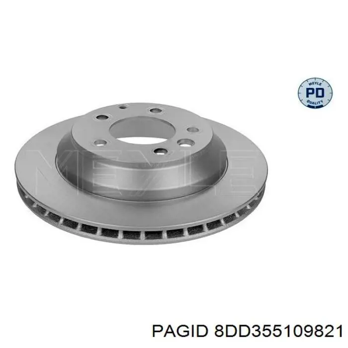 8DD355109821 HELLA-PAGID Дискові гальма