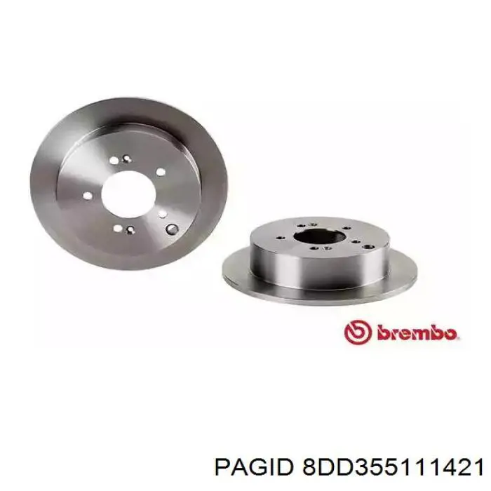 Задні дискові гальма HELLA-PAGID 8DD355111421 ціна, від 31.11 USD